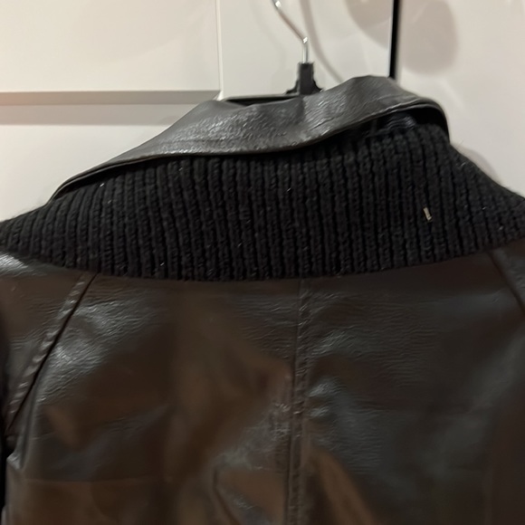 Anthropologie Aztec sweater leather jacket - Picture 8 of 8